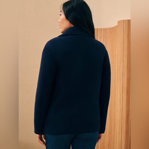 Faherty Atlantic Knit Peacoat Navy L - Picture 5 of 8